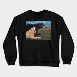 Labradors - Black and Yellow Crewneck Sweatshirt